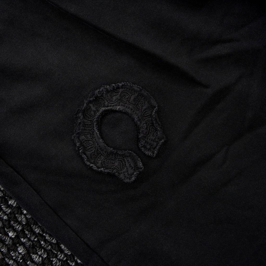 Chrome Hearts Horseshoe Embroidered Black Pants