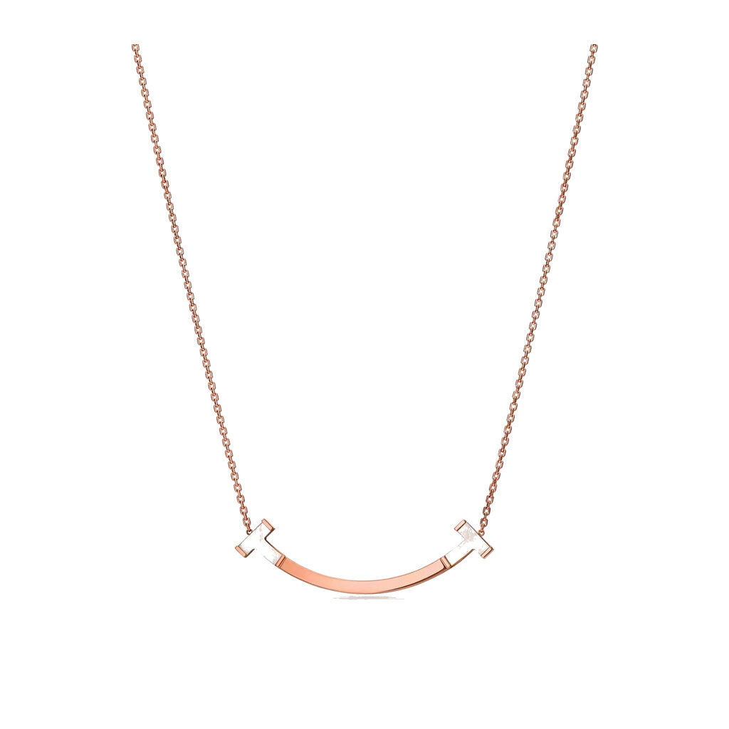 Tiffany Style Smile 18K Gold-Plated Necklace